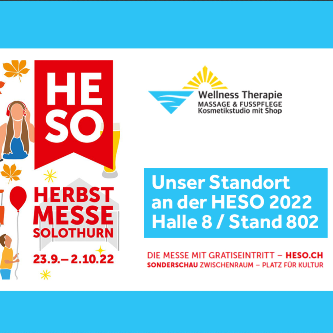 HESO | Herbstmesse Solothurn Unser Standort Halle 8 / Stand 802
